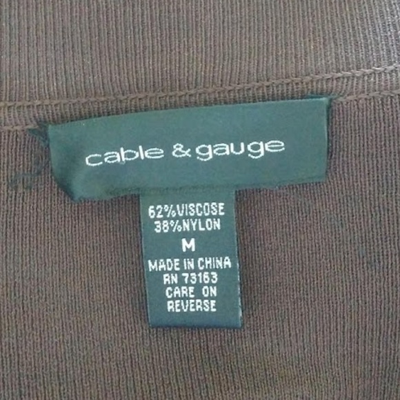 Chocolate Brown Ruffled Collar Sweater - Picture 6 of 6